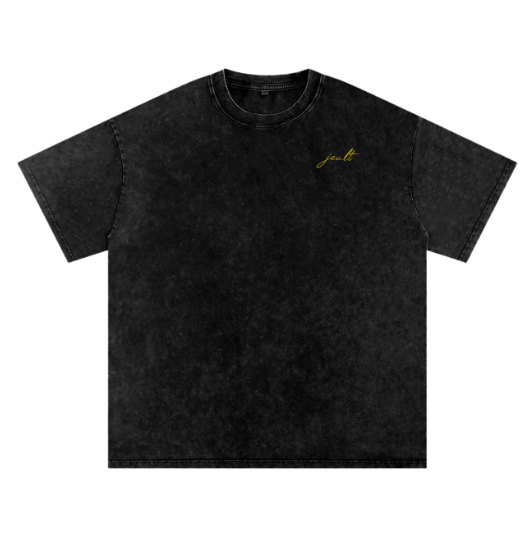Black T-shirt heavy weight styled