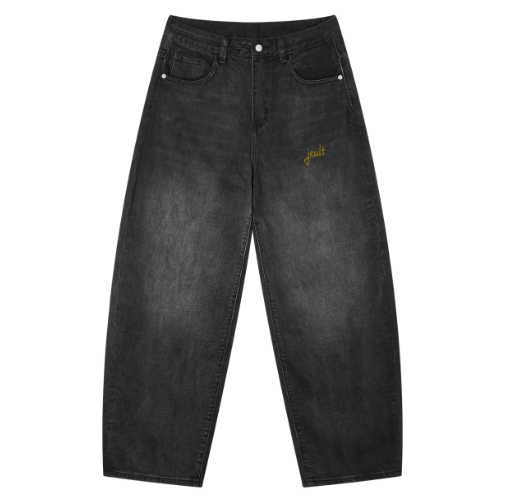 Baggy black jeans